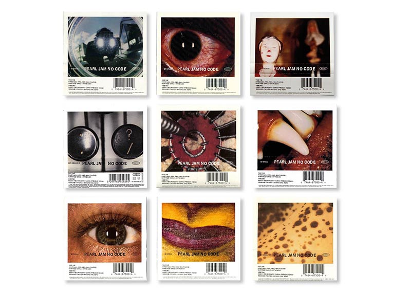 Cassette covers for No Code by Pearl Jam